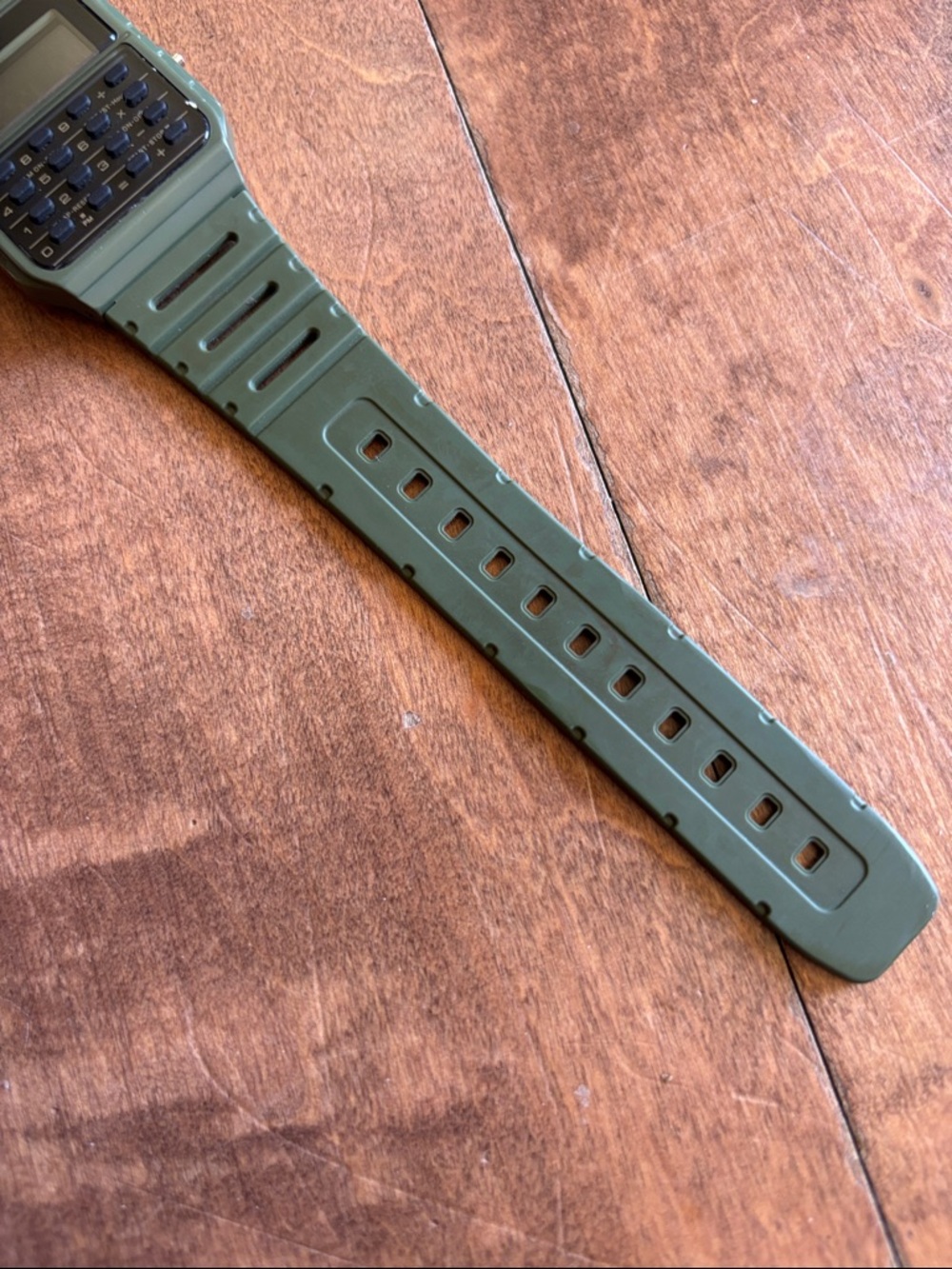 Casio Digital Calculator Watch in Green - Picture 4 of 6